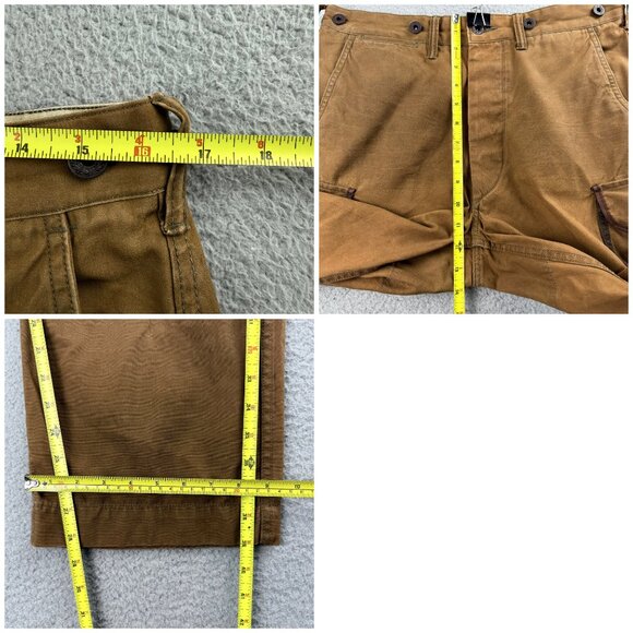 Double RL RRL Pants Men 30 Brown Paratrooper Military Cargo Ralph Lauren VTG Y2K - Picture 11 of 11